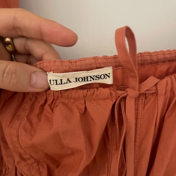 Ulla Johnson - Palma Tiered Poplin Puff-Sleeve Midi Dress - Picture 7 of 7